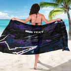 Personalized Melbourne Storm Sarong Graffiti Grunge Abstract Urban Street Style Design