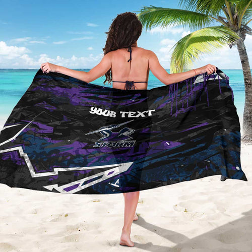 Personalized Melbourne Storm Sarong Graffiti Grunge Abstract Urban Street Style Design