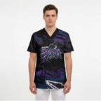 Personalized Melbourne Storm Scrub Top Graffiti Grunge Abstract Urban Street Style Design