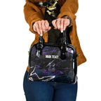 Personalized Melbourne Storm Shoulder Handbag Graffiti Grunge Abstract Urban Street Style Design