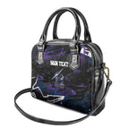 Personalized Melbourne Storm Shoulder Handbag Graffiti Grunge Abstract Urban Street Style Design