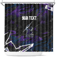 Personalized Melbourne Storm Shower Curtain Graffiti Grunge Abstract Urban Street Style Design