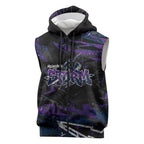 Personalized Melbourne Storm Sleeveless Zip Hoodie Graffiti Grunge Abstract Urban Street Style Design
