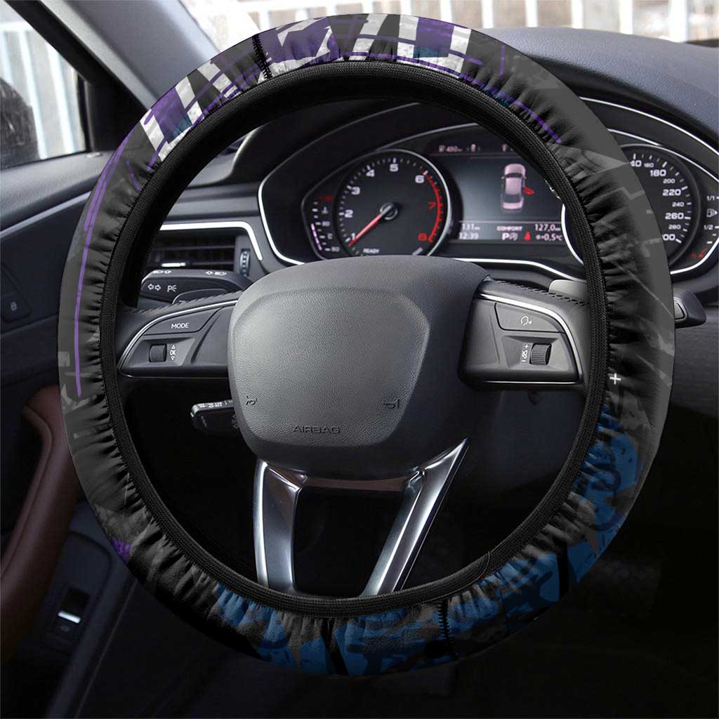Melbourne Storm Steering Wheel Cover Graffiti Grunge Abstract Urban Street Style Design