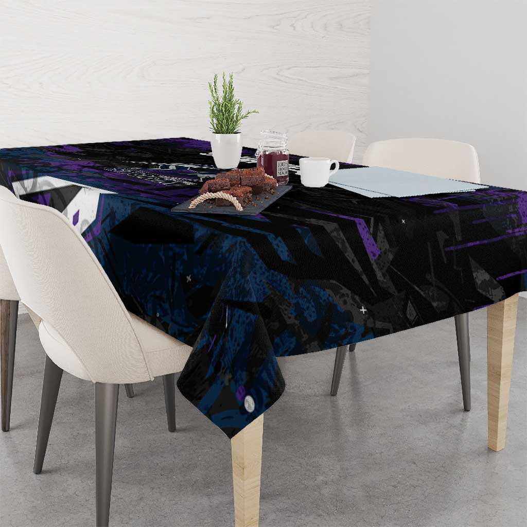Personalized Melbourne Storm Tablecloth Graffiti Grunge Abstract Urban Street Style Design