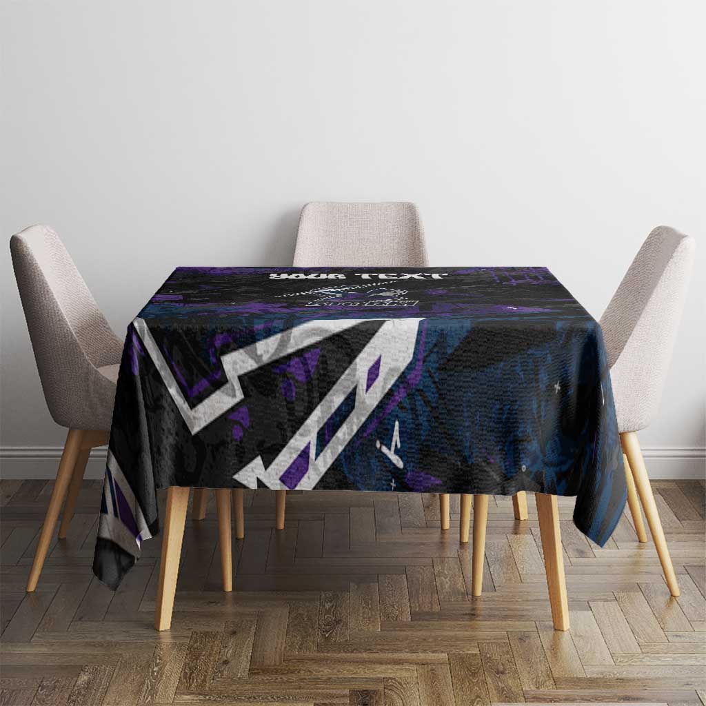 Personalized Melbourne Storm Tablecloth Graffiti Grunge Abstract Urban Street Style Design