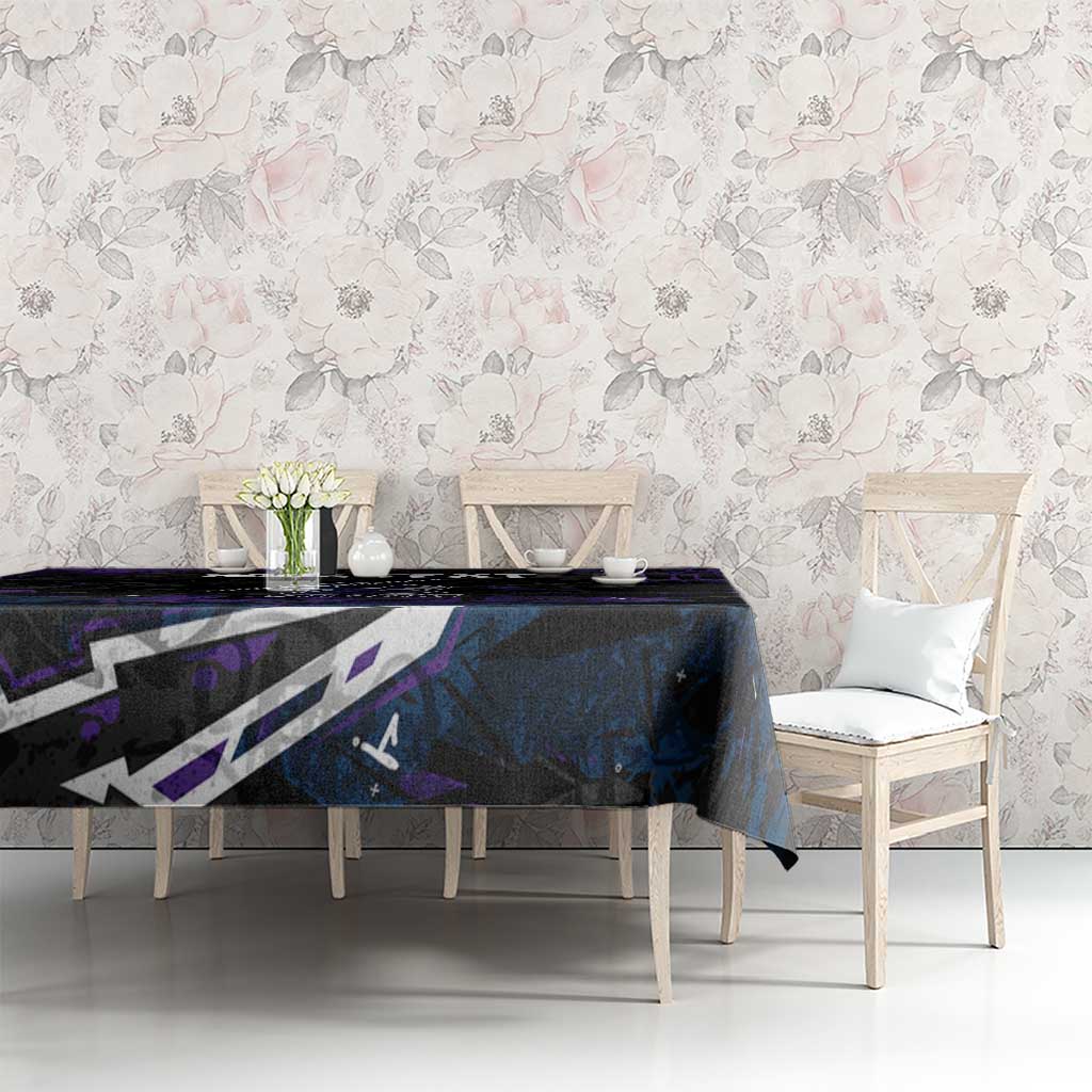 Personalized Melbourne Storm Tablecloth Graffiti Grunge Abstract Urban Street Style Design
