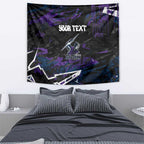 Personalized Melbourne Storm Tapestry Graffiti Grunge Abstract Urban Street Style Design