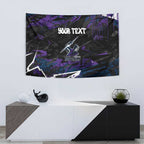 Personalized Melbourne Storm Tapestry Graffiti Grunge Abstract Urban Street Style Design