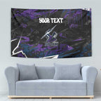 Personalized Melbourne Storm Tapestry Graffiti Grunge Abstract Urban Street Style Design