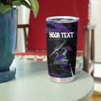 Personalized Melbourne Storm Tumbler Cup Graffiti Grunge Abstract Urban Street Style Design