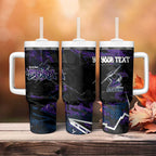 Personalized Melbourne Storm Tumbler With Handle Graffiti Grunge Abstract Urban Street Style Design