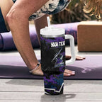 Personalized Melbourne Storm Tumbler With Handle Graffiti Grunge Abstract Urban Street Style Design