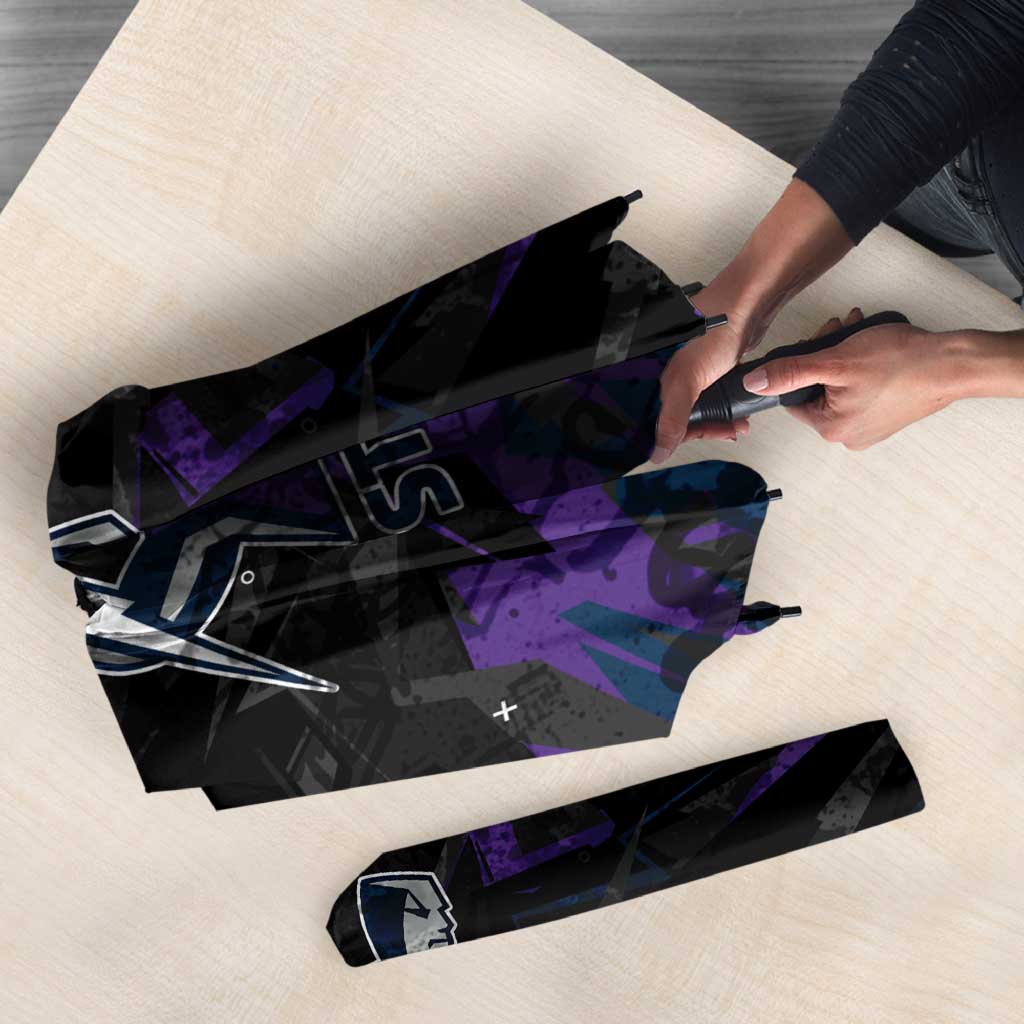 Personalized Melbourne Storm Umbrella Graffiti Grunge Abstract Urban Street Style Design