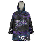 Personalized Melbourne Storm Wearable Blanket Hoodie Graffiti Grunge Abstract Urban Street Style Design