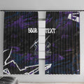 Personalized Melbourne Storm Window Curtain Graffiti Grunge Abstract Urban Street Style Design