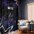 Personalized Melbourne Storm Window Curtain Graffiti Grunge Abstract Urban Street Style Design