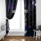 Personalized Melbourne Storm Window Curtain Graffiti Grunge Abstract Urban Street Style Design