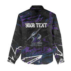 Personalized Melbourne Storm Women Casual Shirt Graffiti Grunge Abstract Urban Street Style Design