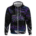 Personalized Melbourne Storm Zip Hoodie Graffiti Grunge Abstract Urban Street Style Design