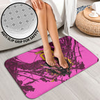 Personalised Brisbane Broncos Bathroom Set Fierce Horse Mascot In Pink Aboriginal Dot Art Style