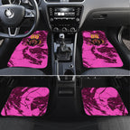 Personalised Brisbane Broncos Car Mats Fierce Horse Mascot In Pink Aboriginal Dot Art Style