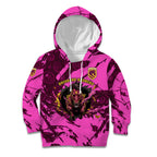 Personalised Brisbane Broncos Kid Hoodie Fierce Horse Mascot In Pink Aboriginal Dot Art Style