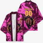 Personalised Brisbane Broncos Kimono Fierce Horse Mascot In Pink Aboriginal Dot Art Style