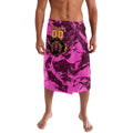 Personalised Brisbane Broncos Lavalava Fierce Horse Mascot In Pink Aboriginal Dot Art Style
