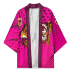 Custom Rugby Broncos Kimono Muscular Horse Mascot With Flag In Pink