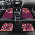 Personalised Brisbane Broncos Rugby Car Mats Aboriginal Art Style Pink And Gold Patterned Graphics