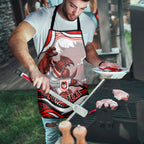 Personalized St George Illawarra Dragons Apron Aboriginal Dot Art - Dreamtime Rugby Mascot