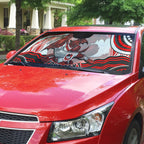 Personalized St George Illawarra Dragons Auto Sun Shade Aboriginal Dot Art - Dreamtime Rugby Mascot