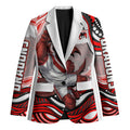 Personalized St George Illawarra Dragons Blazer Aboriginal Dot Art - Dreamtime Rugby Mascot