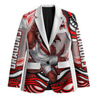 Personalized St George Illawarra Dragons Blazer Aboriginal Dot Art - Dreamtime Rugby Mascot