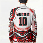 Personalized St George Illawarra Dragons Blazer Aboriginal Dot Art - Dreamtime Rugby Mascot