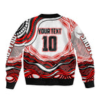Personalized St George Illawarra Dragons Bomber Jacket Aboriginal Dot Art - Dreamtime Rugby Mascot