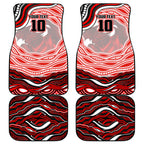 Personalized St George Illawarra Dragons Car Mats Aboriginal Dot Art - Dreamtime Rugby Mascot