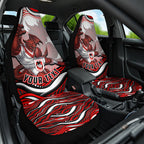 Personalized St George Illawarra Dragons Car Seat Cover Aboriginal Dot Art - Dreamtime Rugby Mascot