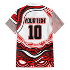 Personalized St George Illawarra Dragons Family Matching Mermaid Dress and Hawaiian Shirt Aboriginal Dot Art - Dreamtime Rugby Mascot