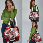 Personalized St George Illawarra Dragons Grocery Bag Aboriginal Dot Art - Dreamtime Rugby Mascot