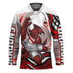 Personalized St George Illawarra Dragons Hockey Jersey Aboriginal Dot Art - Dreamtime Rugby Mascot
