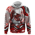 Personalized St George Illawarra Dragons Hoodie Aboriginal Dot Art - Dreamtime Rugby Mascot