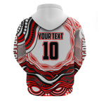 Personalized St George Illawarra Dragons Hoodie Aboriginal Dot Art - Dreamtime Rugby Mascot