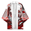 Personalized St George Illawarra Dragons Kimono Aboriginal Dot Art - Dreamtime Rugby Mascot
