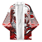 Personalized St George Illawarra Dragons Kimono Aboriginal Dot Art - Dreamtime Rugby Mascot
