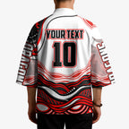 Personalized St George Illawarra Dragons Kimono Aboriginal Dot Art - Dreamtime Rugby Mascot