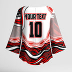 Personalized St George Illawarra Dragons Kimono Sleeve Blouse Aboriginal Dot Art - Dreamtime Rugby Mascot
