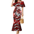 Personalized St George Illawarra Dragons Mermaid Dress Aboriginal Dot Art - Dreamtime Rugby Mascot
