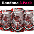 Personalized St George Illawarra Dragons Neck Gaiter Aboriginal Dot Art - Dreamtime Rugby Mascot